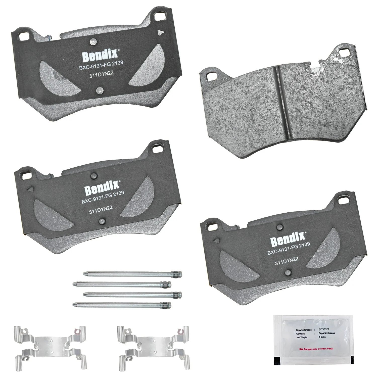 Bendix Friction CFC2139 Disc Brake Pad Set - Front