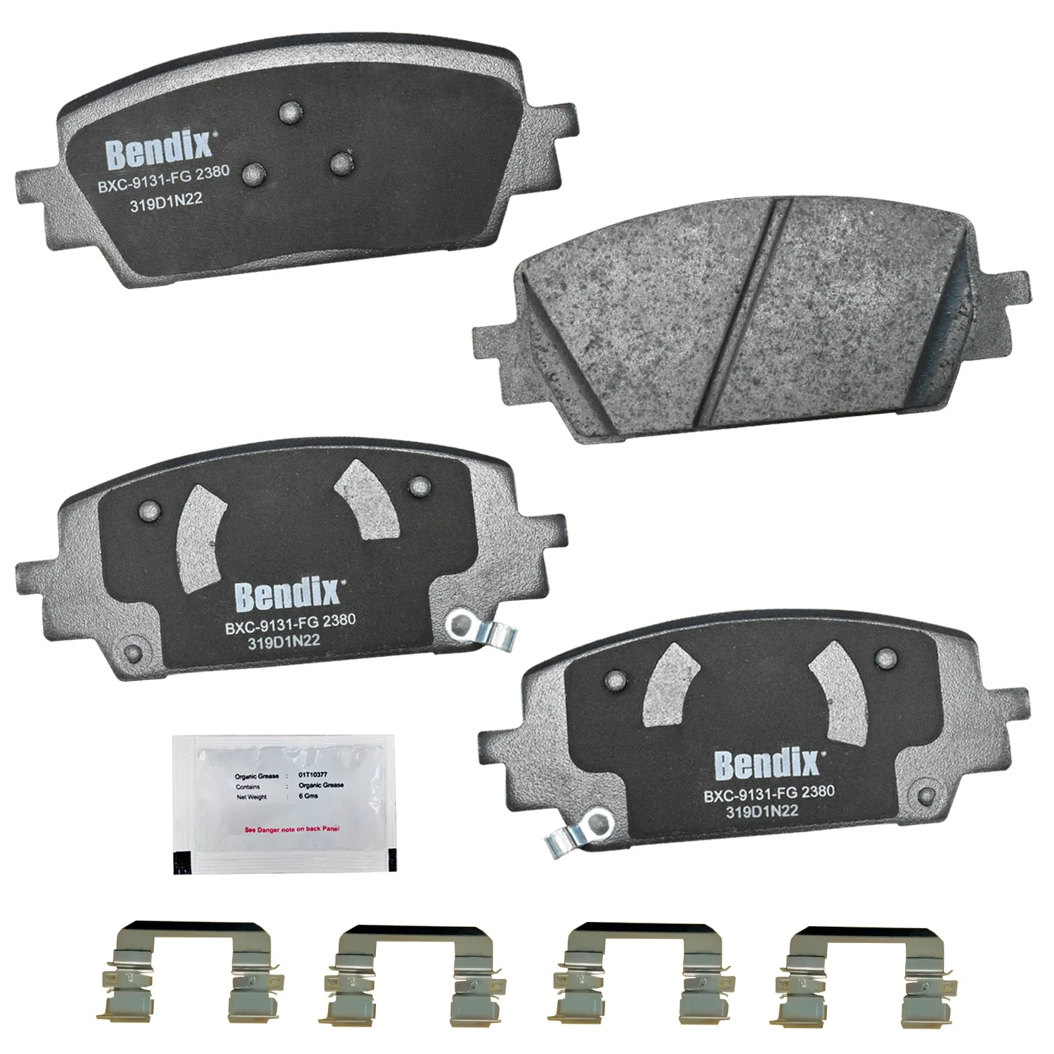 Bendix Friction CFC2380 Disc Brake Pad Set - Front