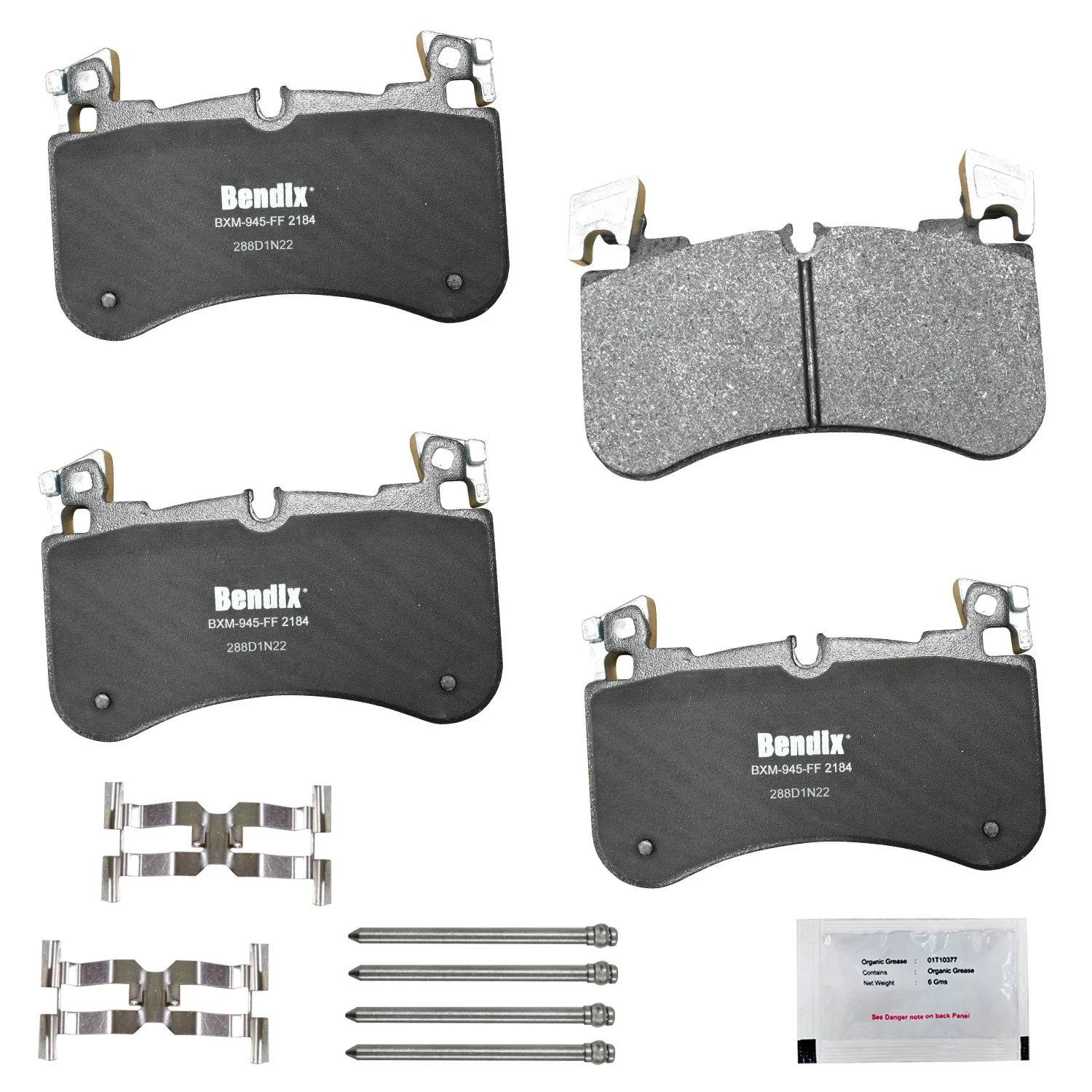Bendix Friction CFM2184 Disc Brake Pad Set - Front