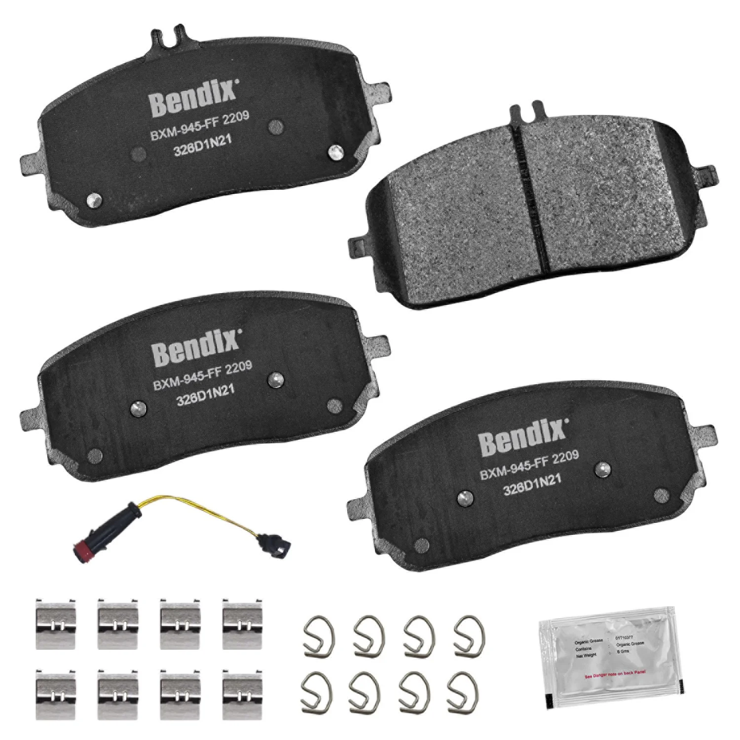 Bendix Friction CFM2209 Disc Brake Pad Set - Front