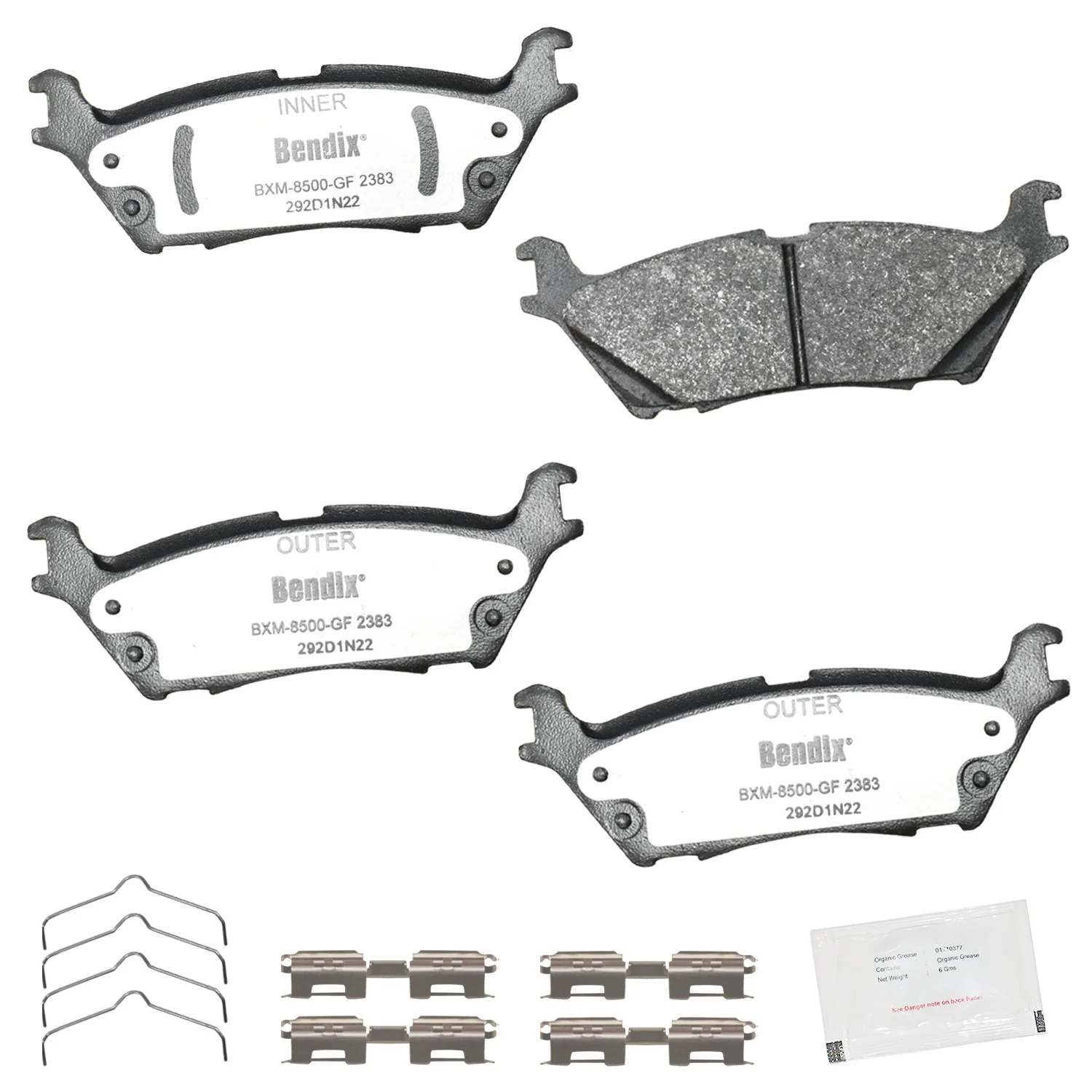 Bendix Friction PBD2383 Disc Brake Pad Set - Rear