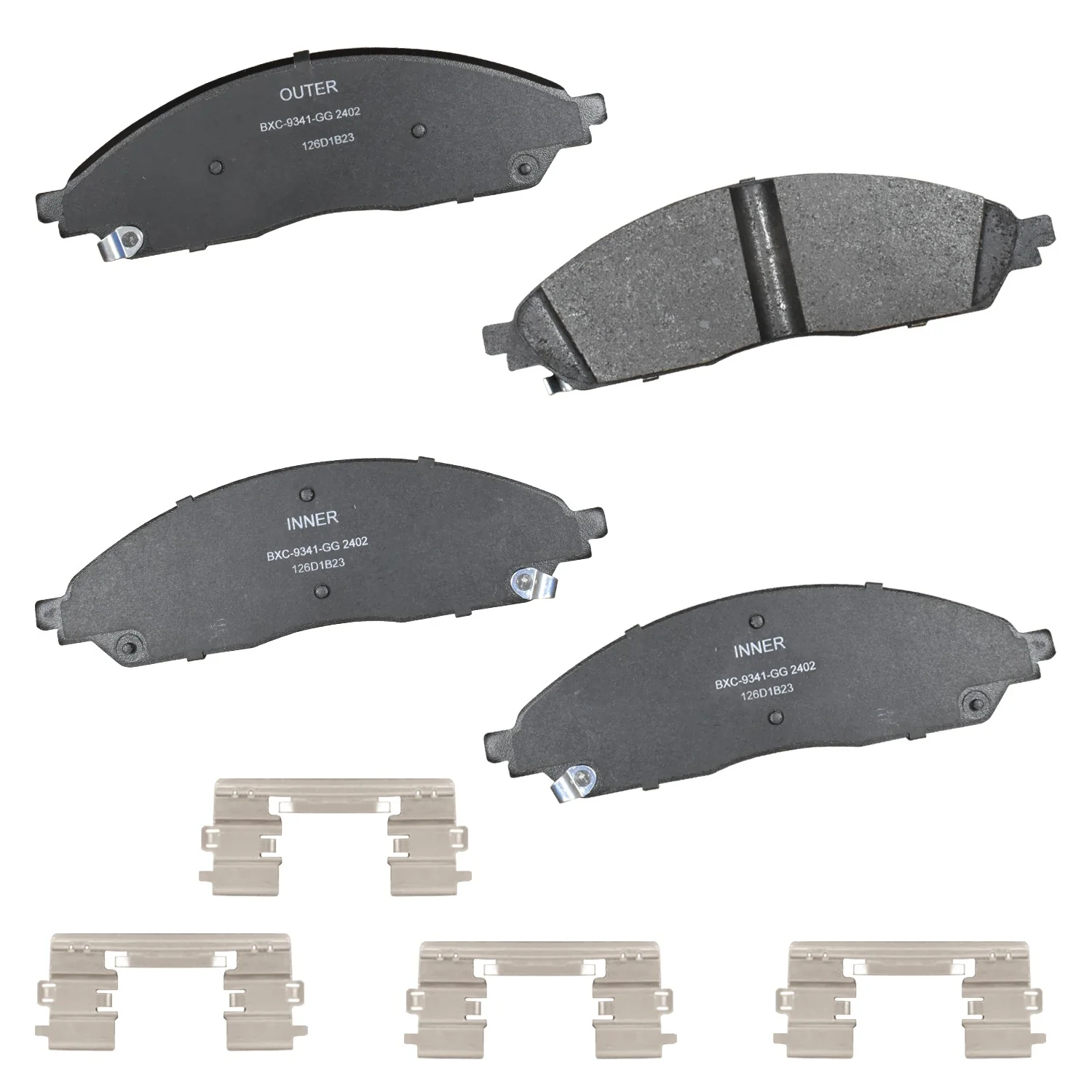 Bendix Friction SBC2402 Disc Brake Pad Set - Front