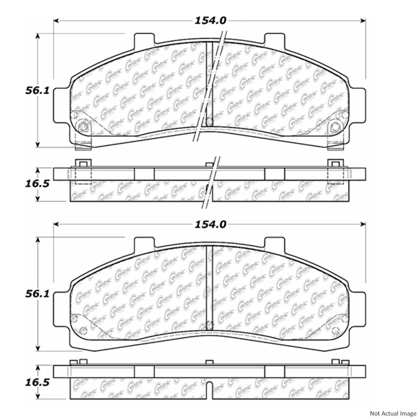 Centric 106.06520 Disc Brake Pad Set - Front