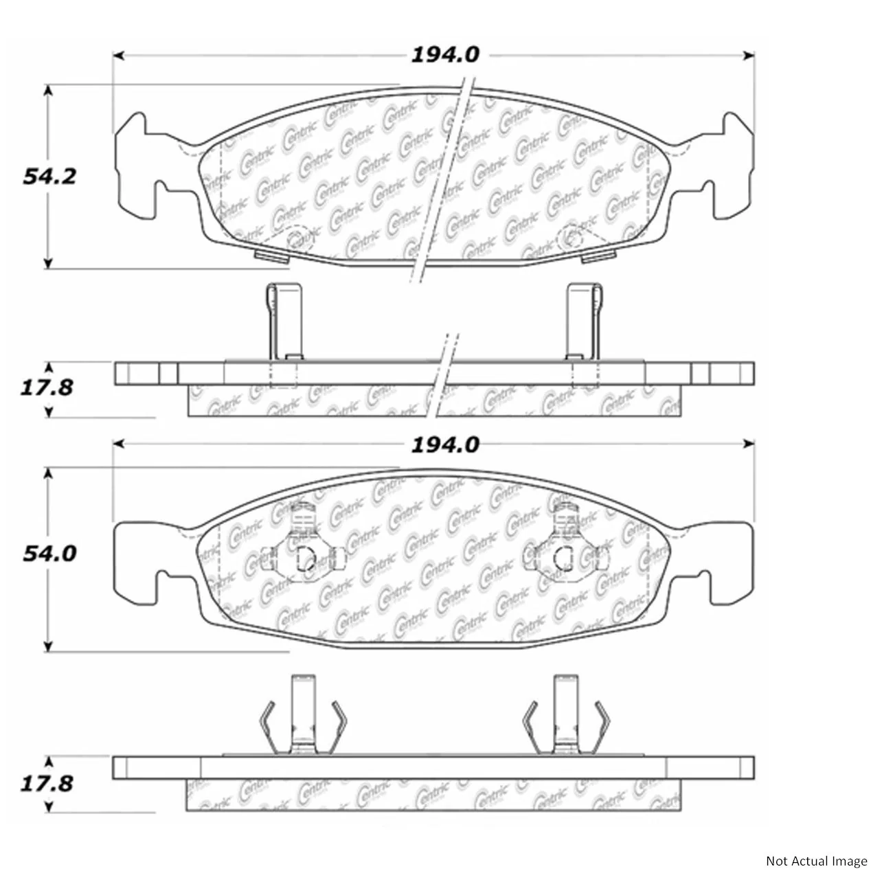 Centric 106.07900 Disc Brake Pad Set - Front