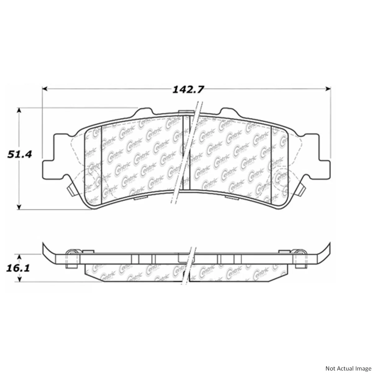 Centric 106.07920 Disc Brake Pad Set - Rear
