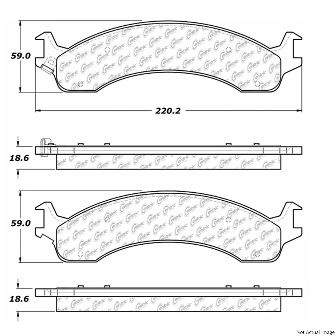Centric 106.08210 Disc Brake Pad Set - Front