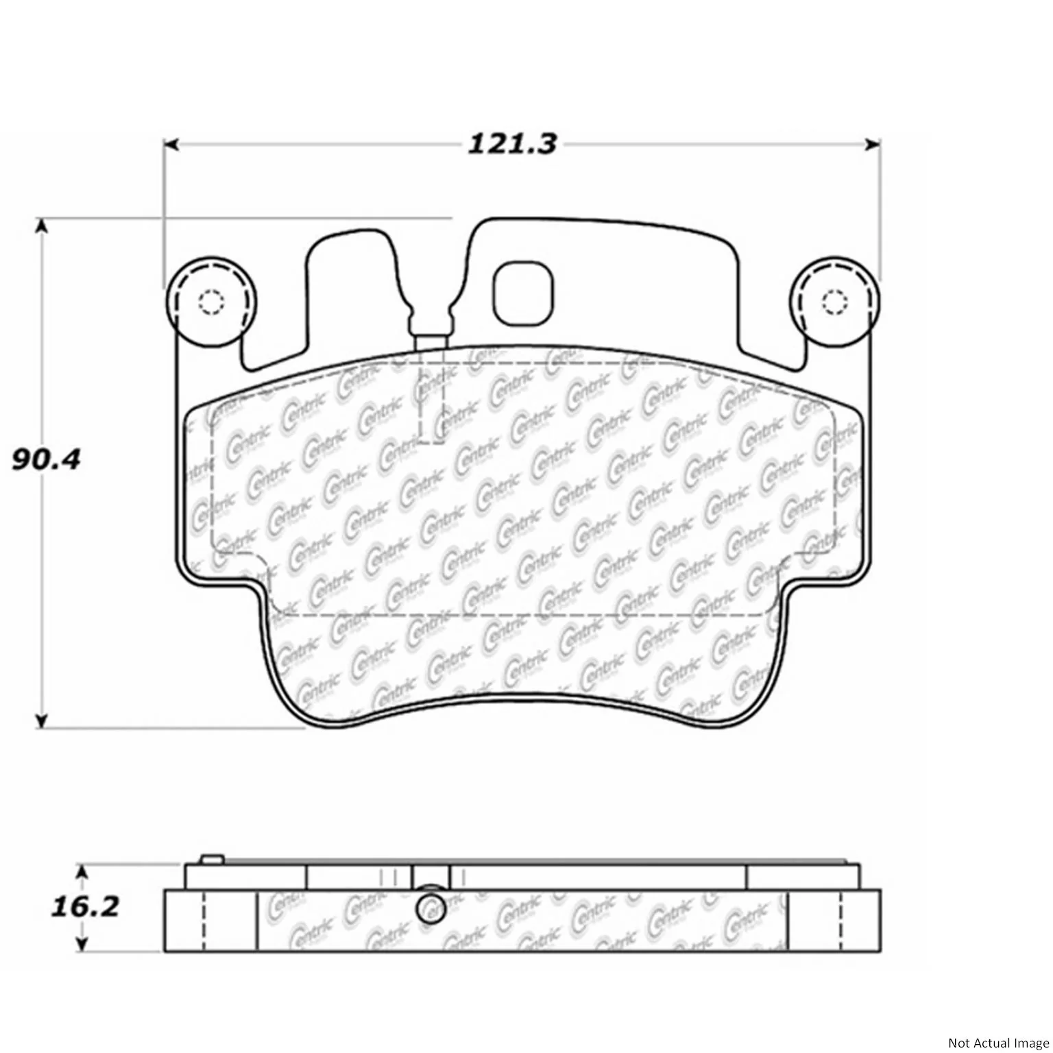 Centric 106.09170 Disc Brake Pad Set - Front or Rear
