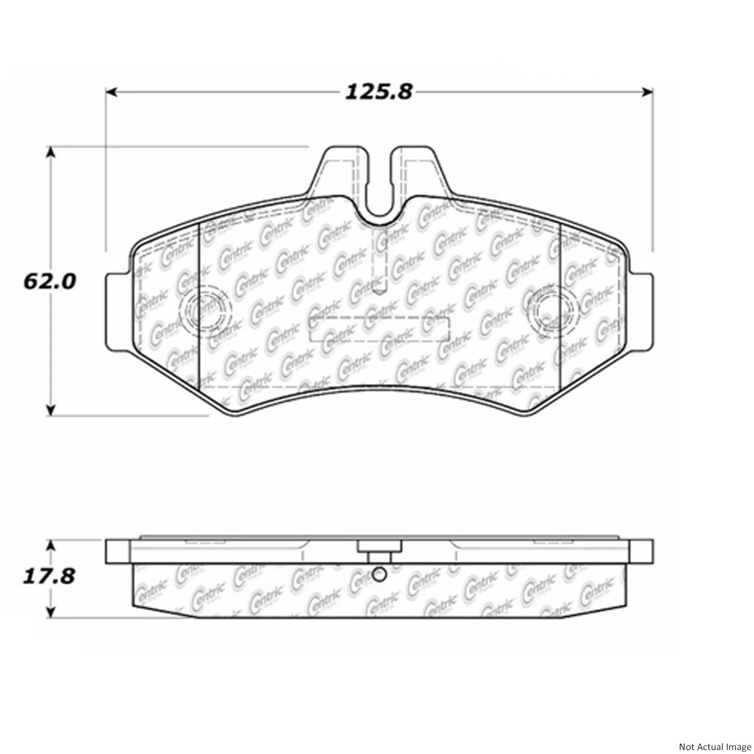 Centric 106.09280 Disc Brake Pad Set - Rear