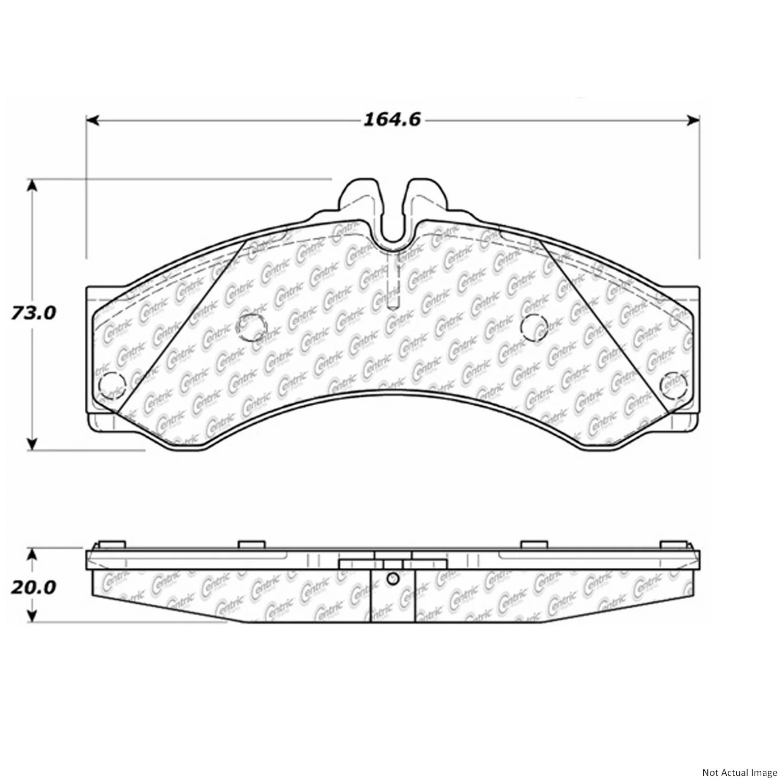 Centric 106.09490 Disc Brake Pad Set - Front or Rear