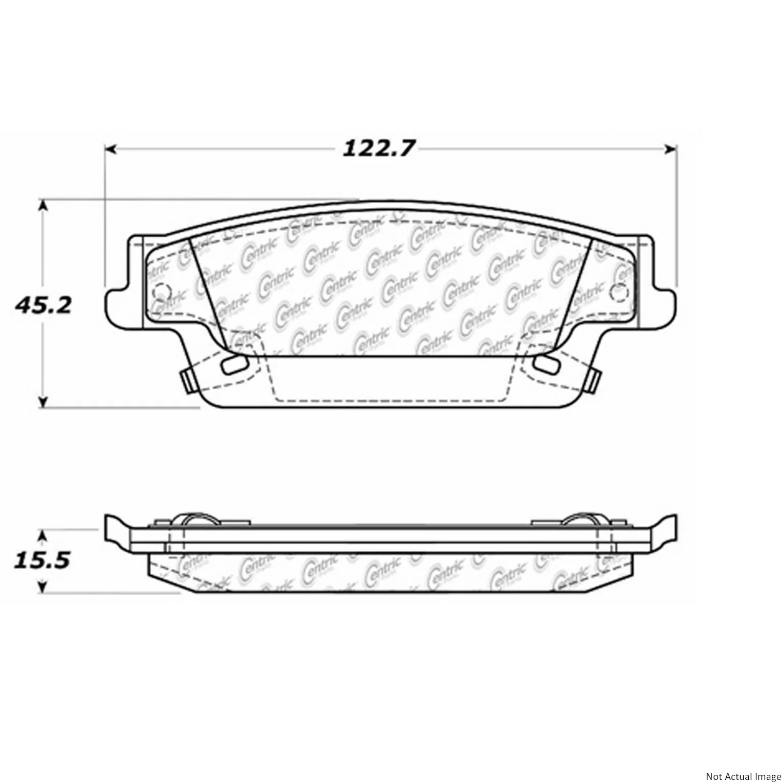 Centric 106.10200 Disc Brake Pad Set - Rear