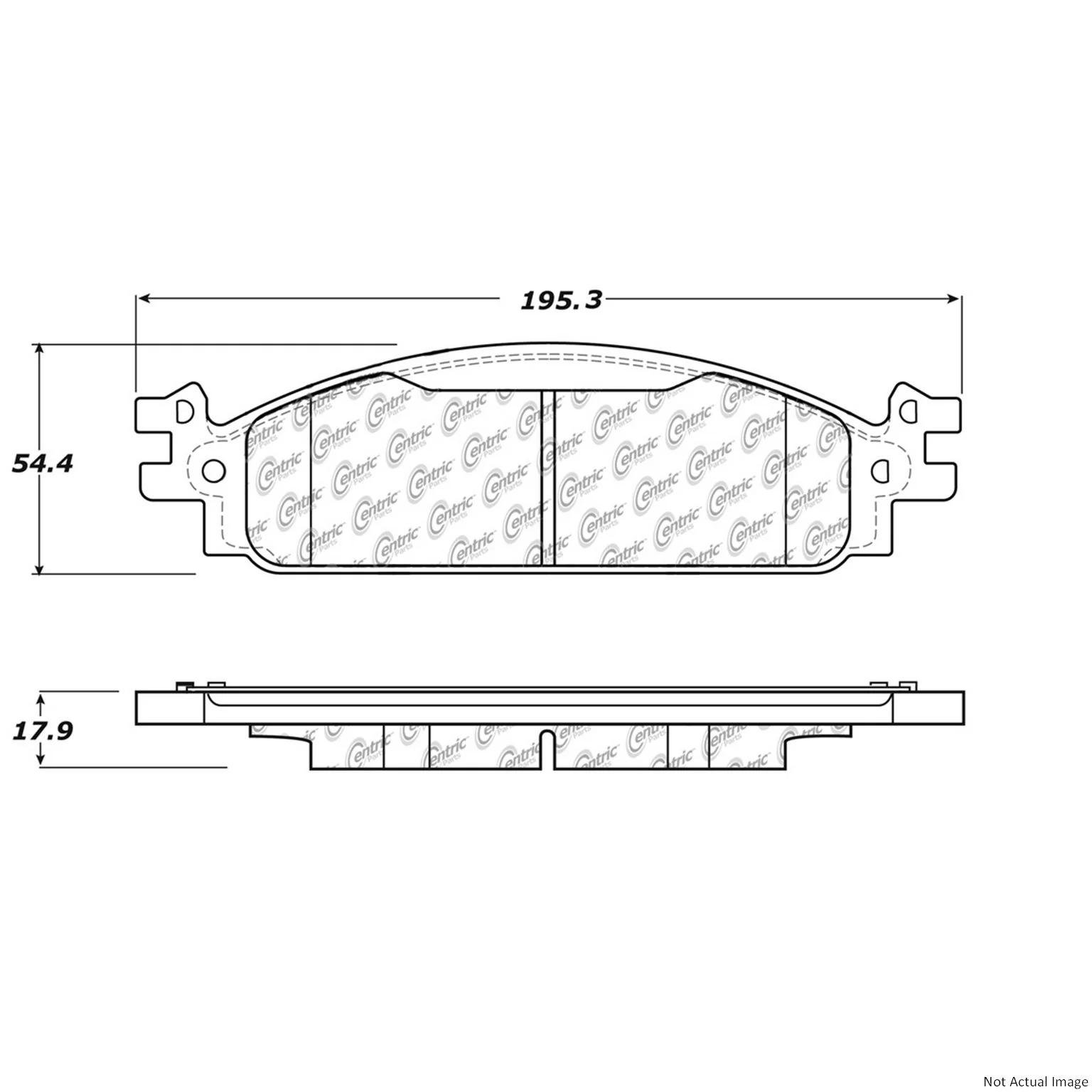Centric 106.15080 Disc Brake Pad Set - Front