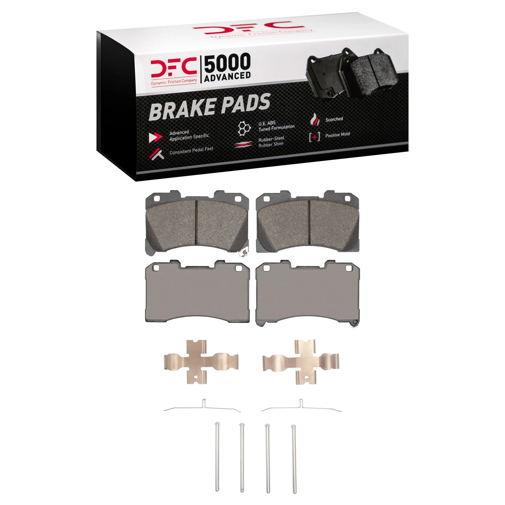 Dynamite Friction 1551-2450-01 Disc Brake Pad Set - Front