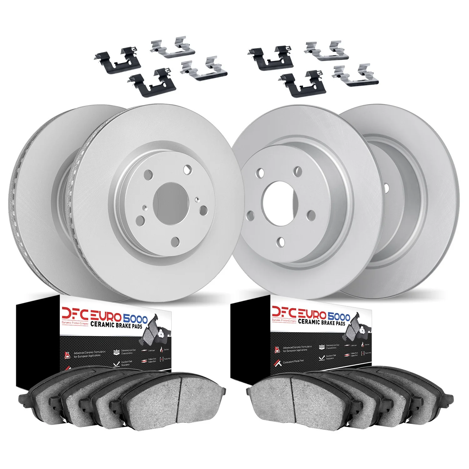 Dynamite Friction 4614-10010 Disc Brake Kit - Front and Rear