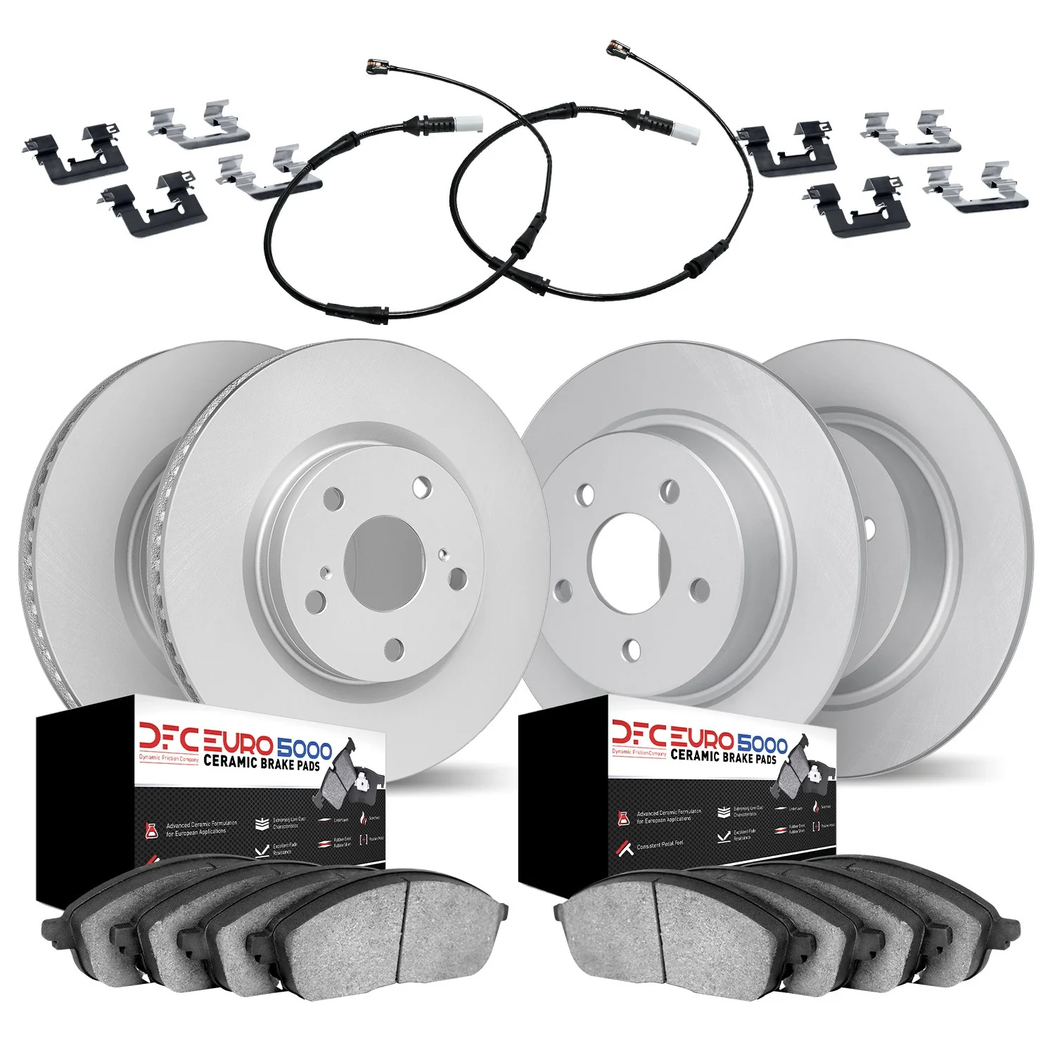 Dynamite Friction 4624-10158 Disc Brake Kit - Front and Rear