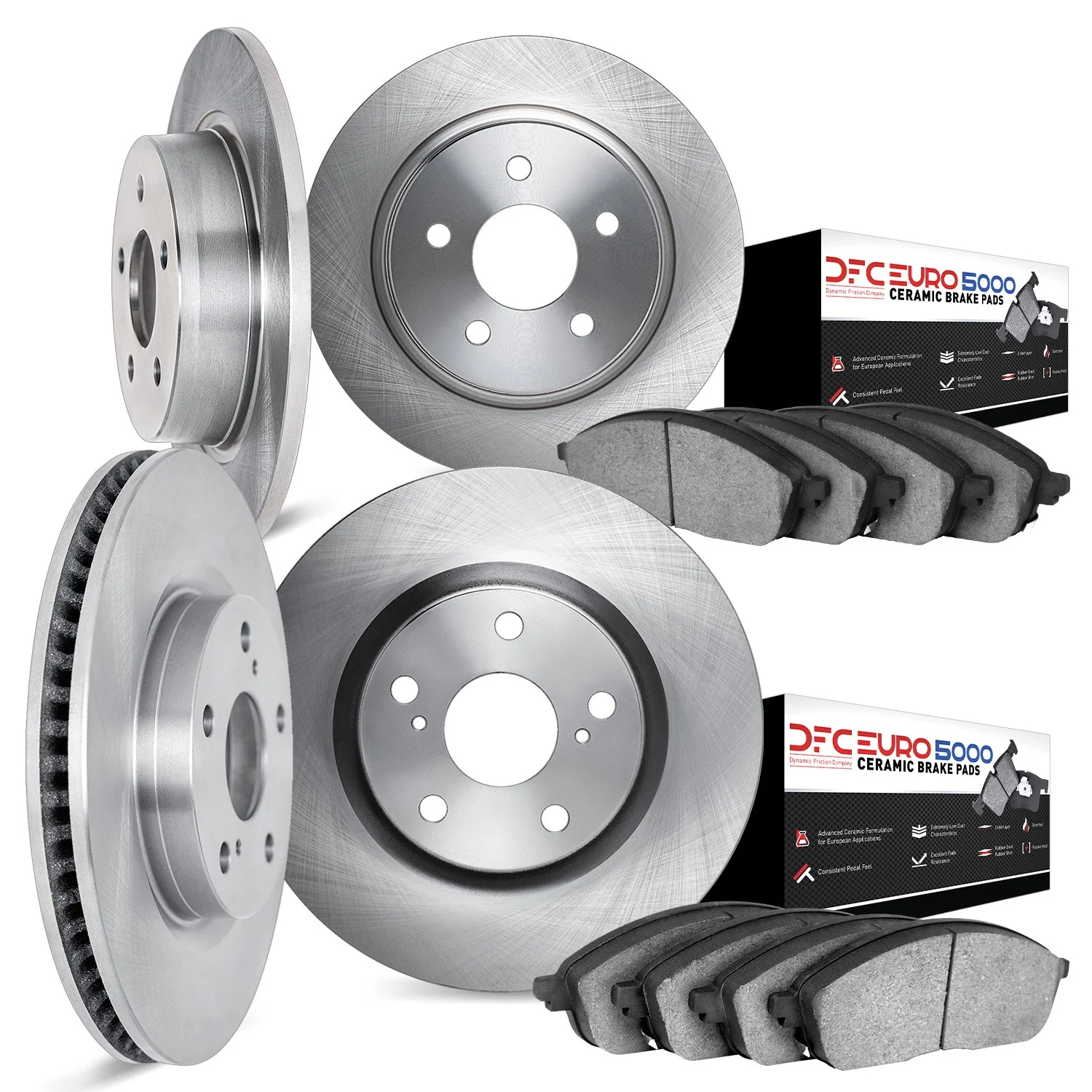 Dynamite Friction 6604-10008 Disc Brake Kit - Front and Rear