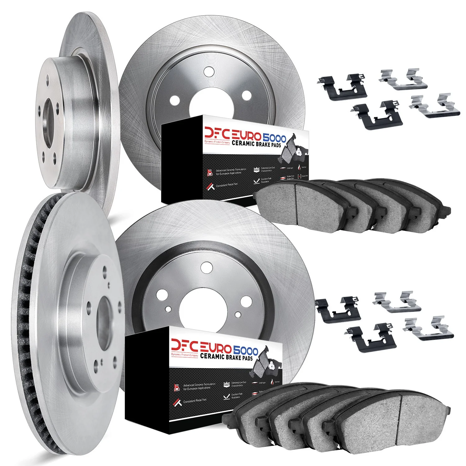 Dynamite Friction 6614-12594 Disc Brake Kit - Front and Rear