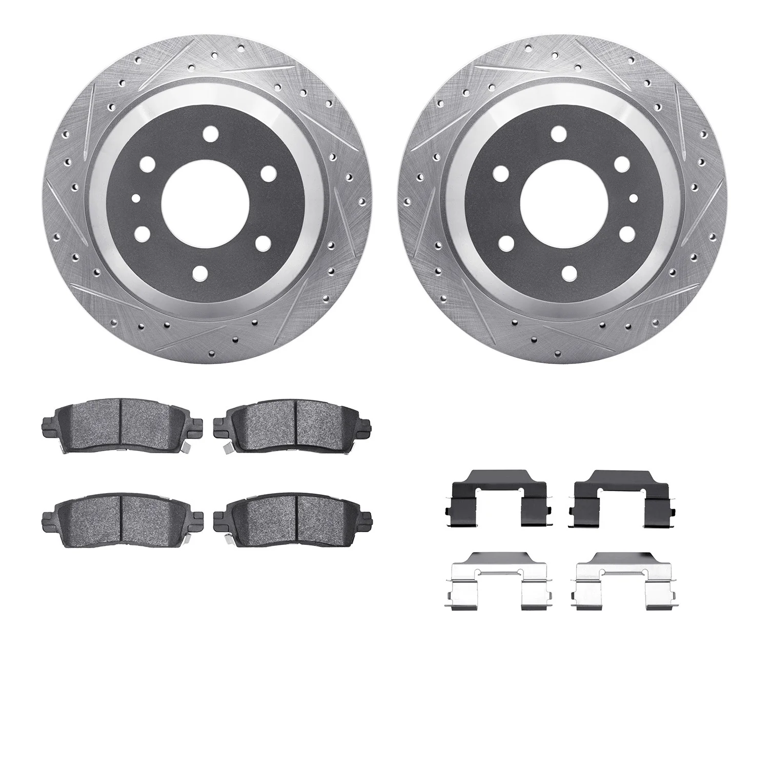 Dynamite Friction 7212-48134 Disc Brake Kit - Rear