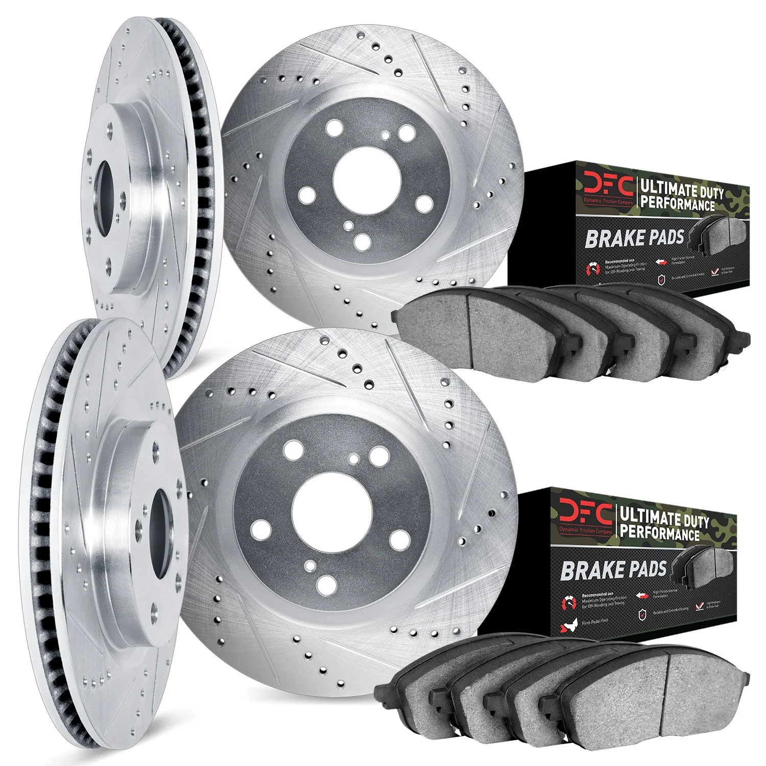Dynamite Friction 7404-42004 Disc Brake Kit - Front and Rear