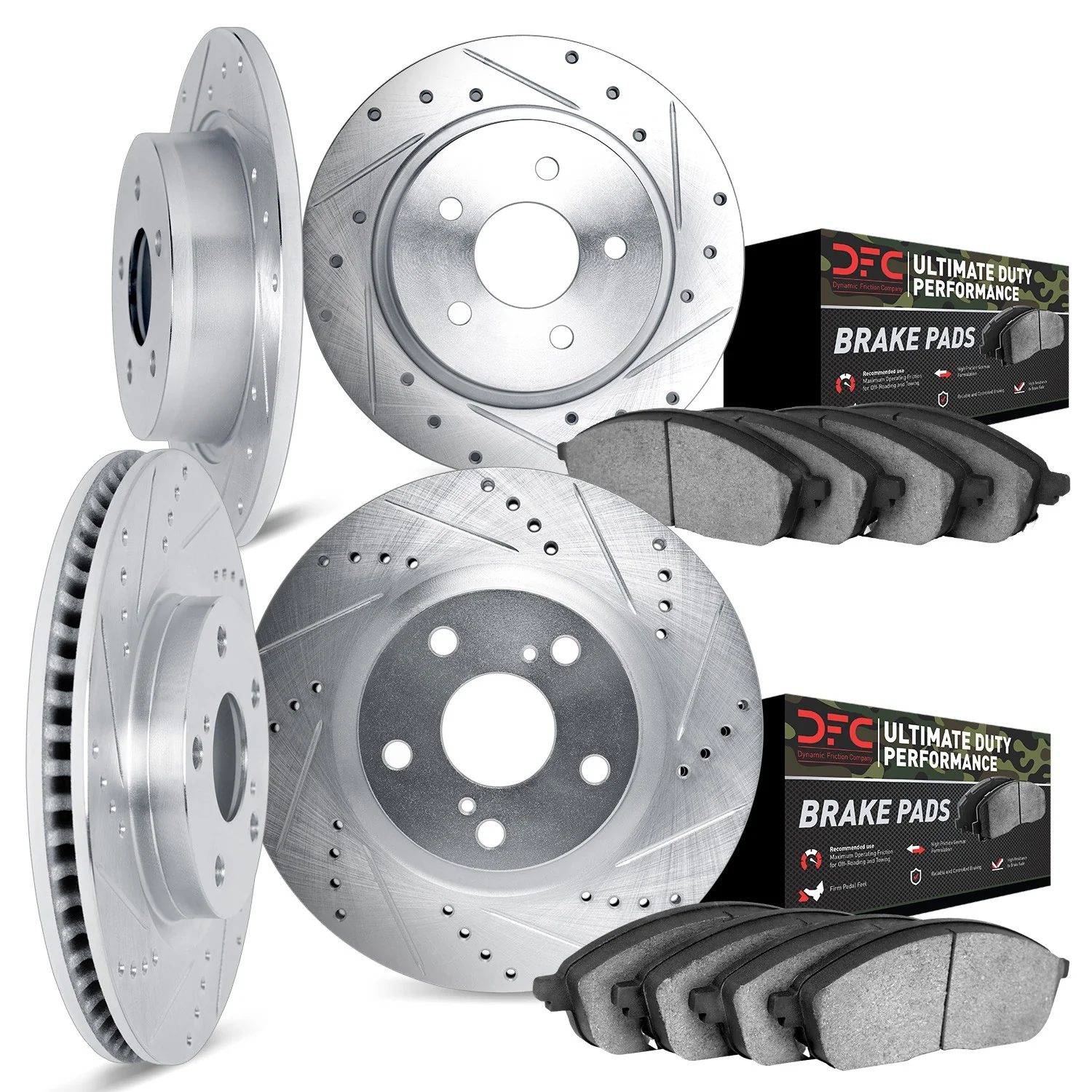 Dynamite Friction 7404-42009 Disc Brake Kit - Front and Rear