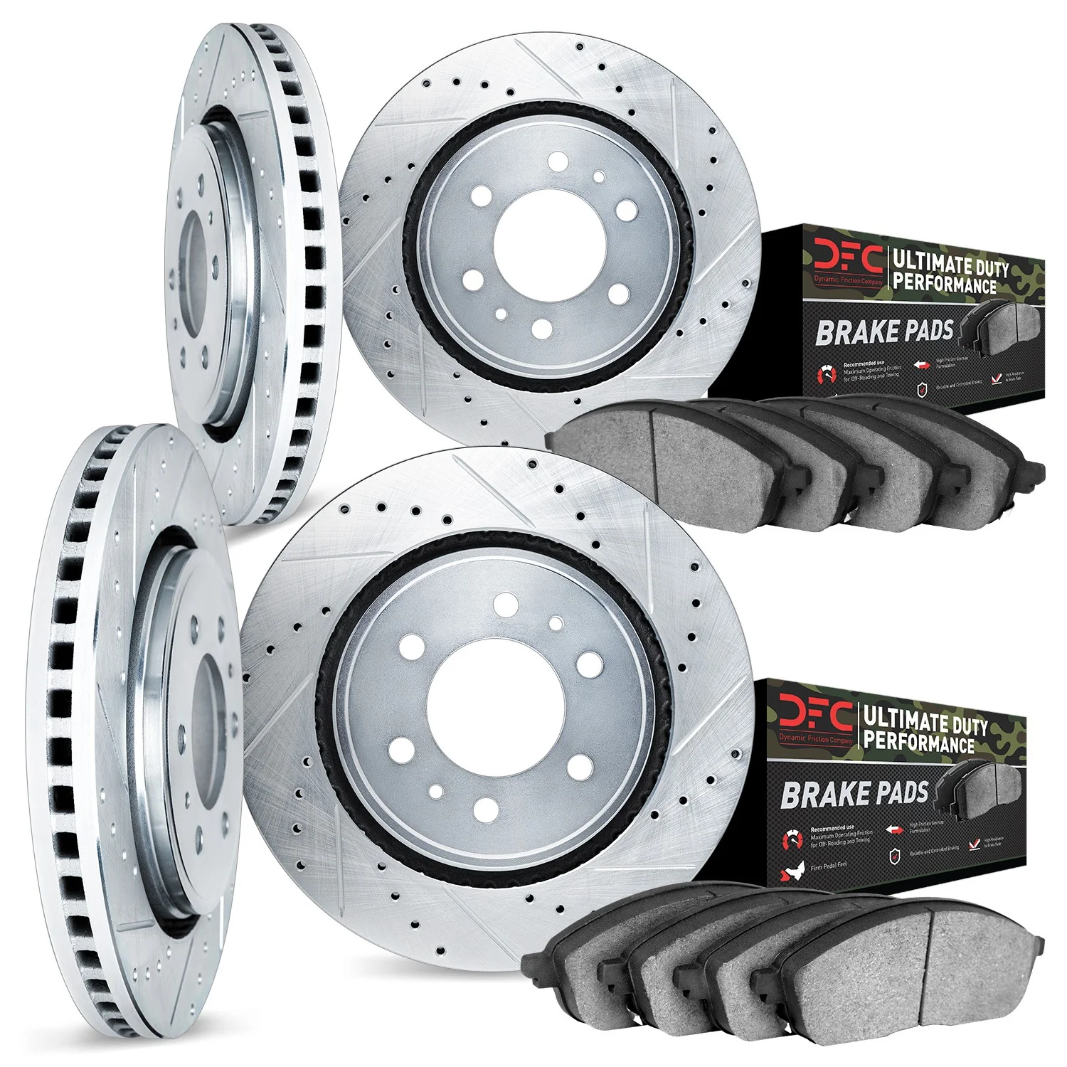 Dynamite Friction 7404-67007 Disc Brake Kit - Front and Rear