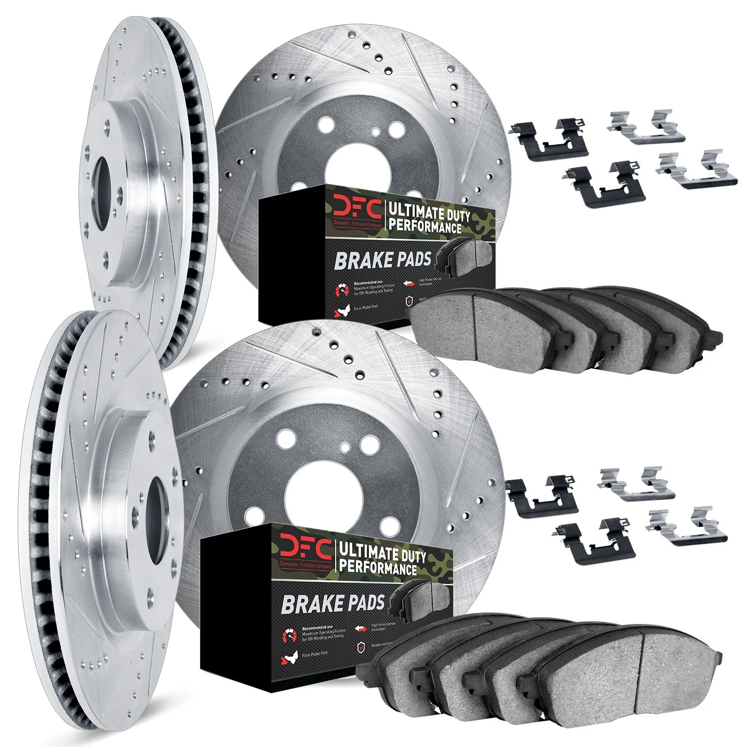 Dynamite Friction 7414-42004 Disc Brake Kit - Front and Rear