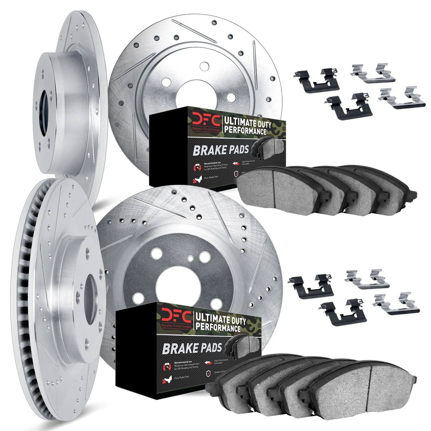 Dynamite Friction 7414-42008 Disc Brake Kit - Front and Rear