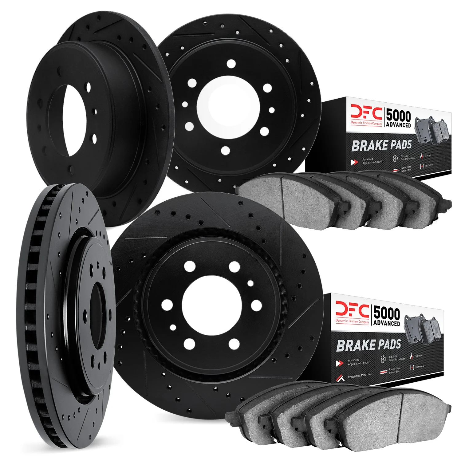 Dynamite Friction 7504-40231 Disc Brake Kit - Front and Rear