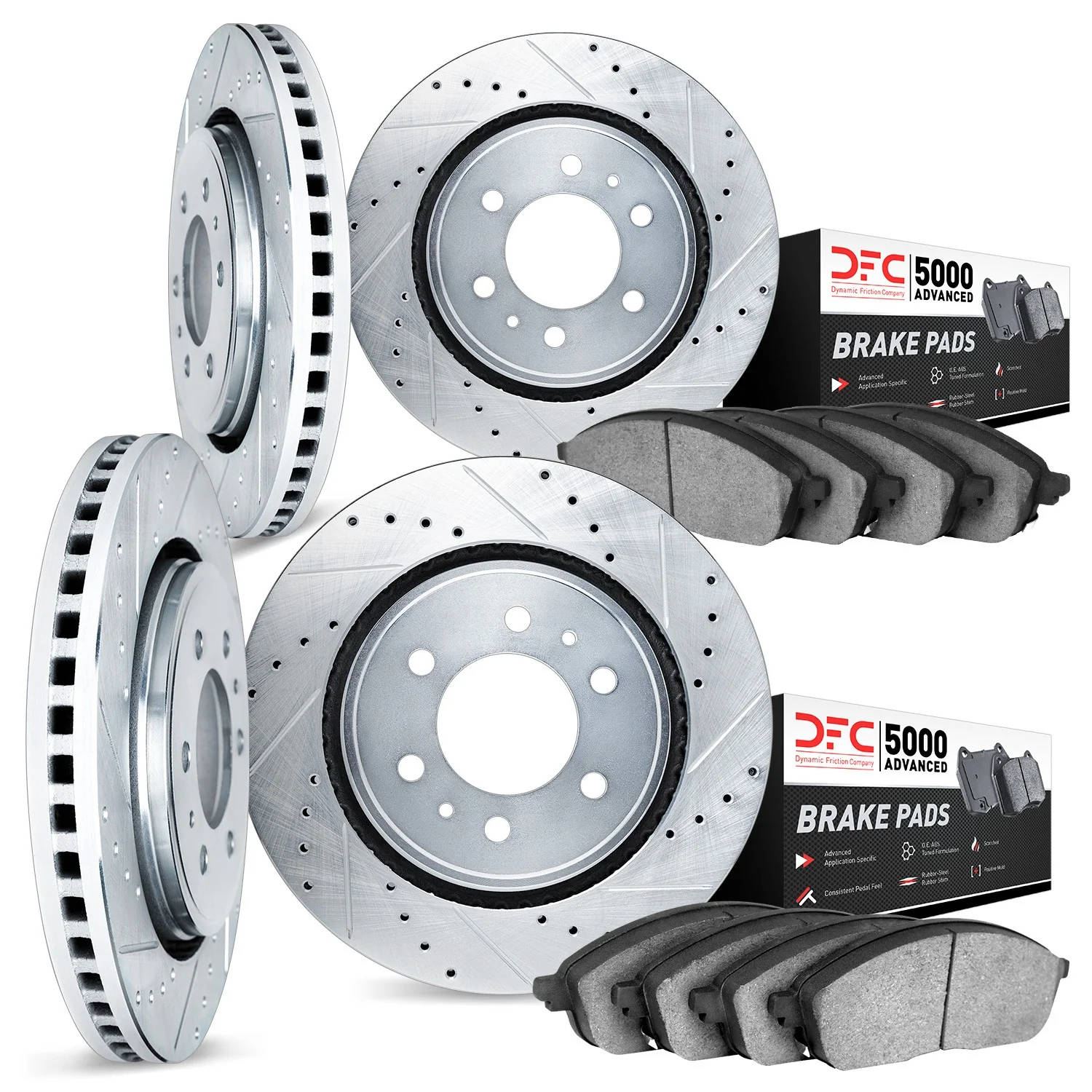 Dynamite Friction 7504-40232 Disc Brake Kit - Front and Rear