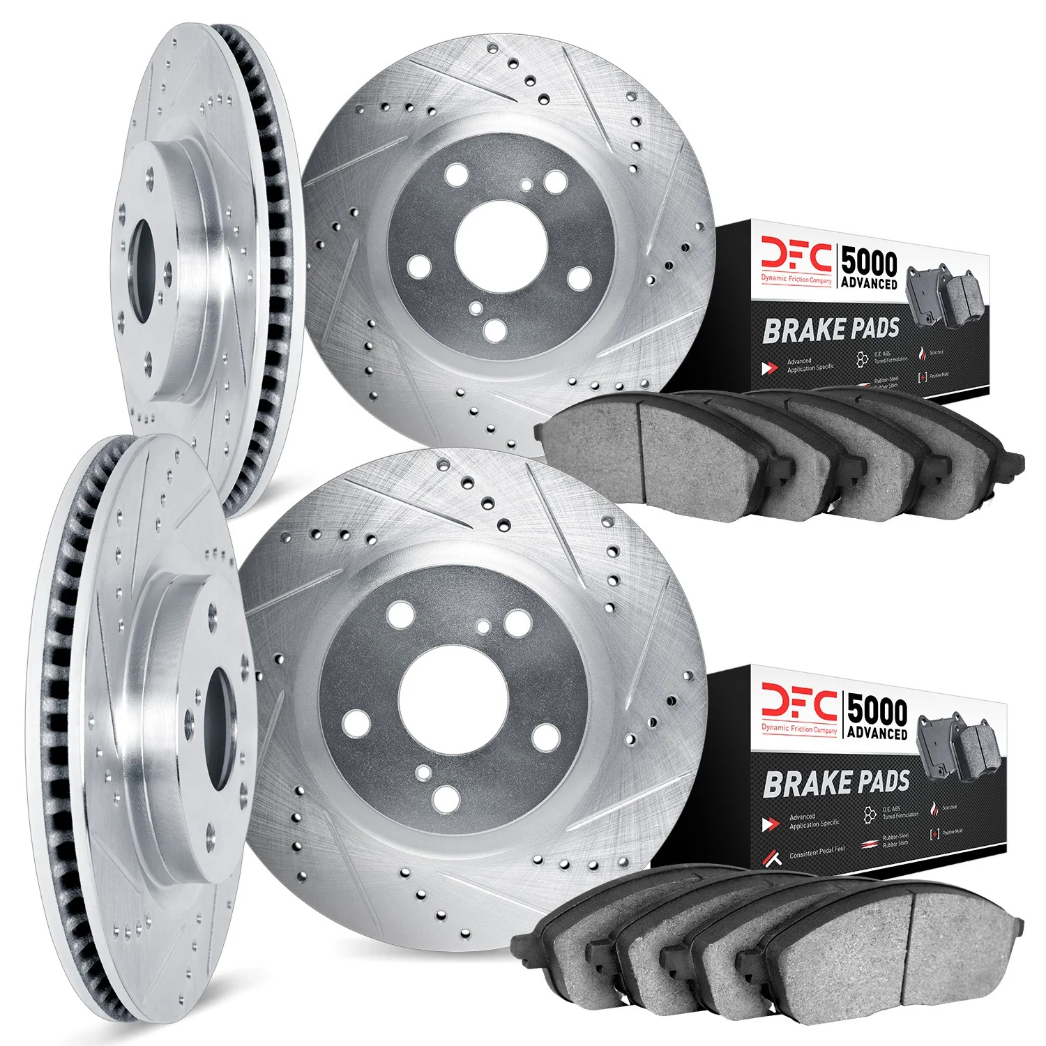 Dynamite Friction 7504-42055 Disc Brake Kit - Front and Rear