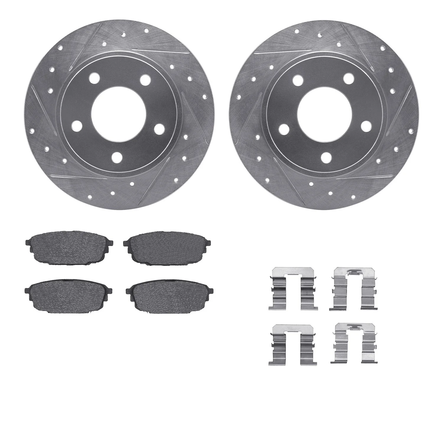 Dynamite Friction 7512-80020 Disc Brake Kit - Rear