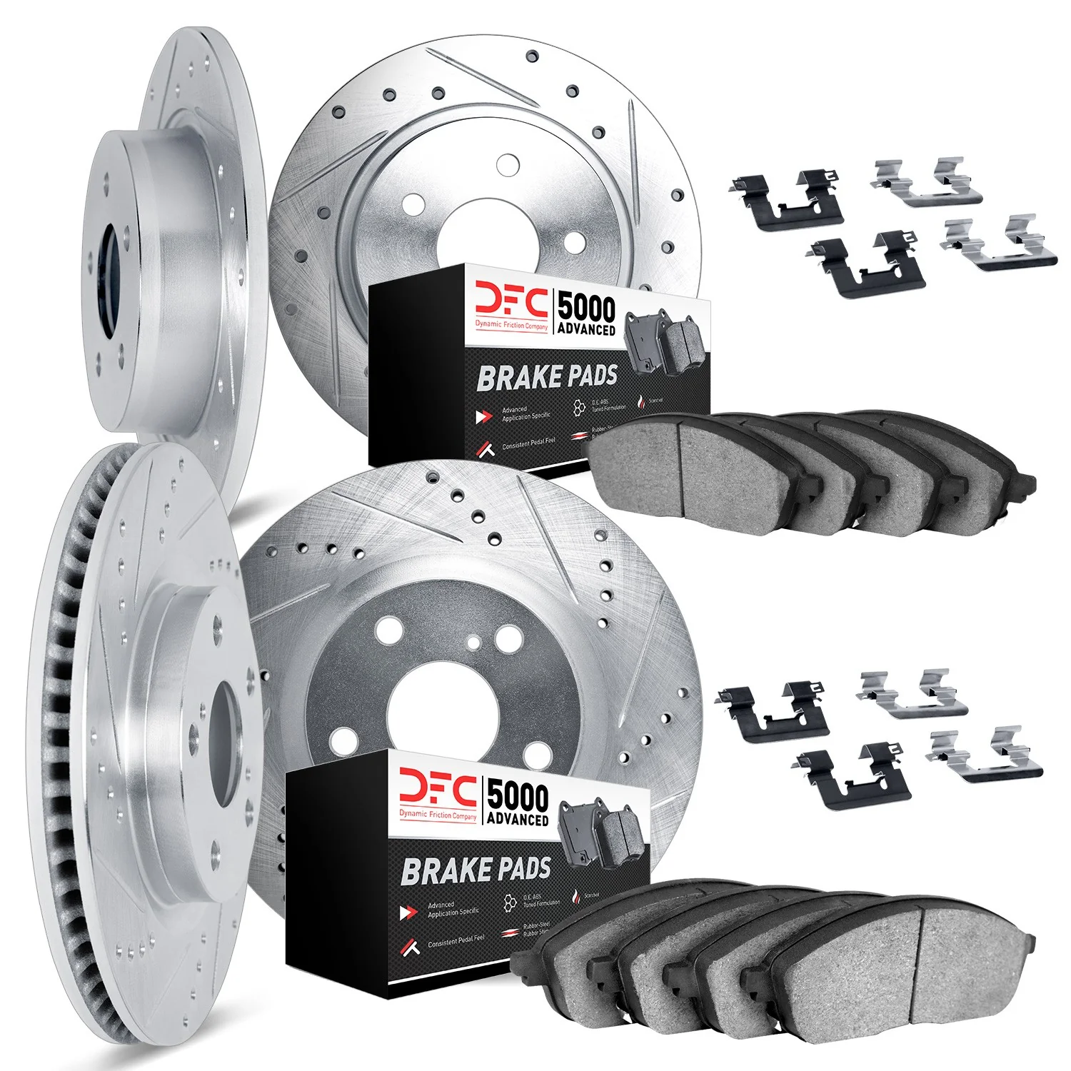 Dynamite Friction 7514-40031 Disc Brake Kit - Front and Rear