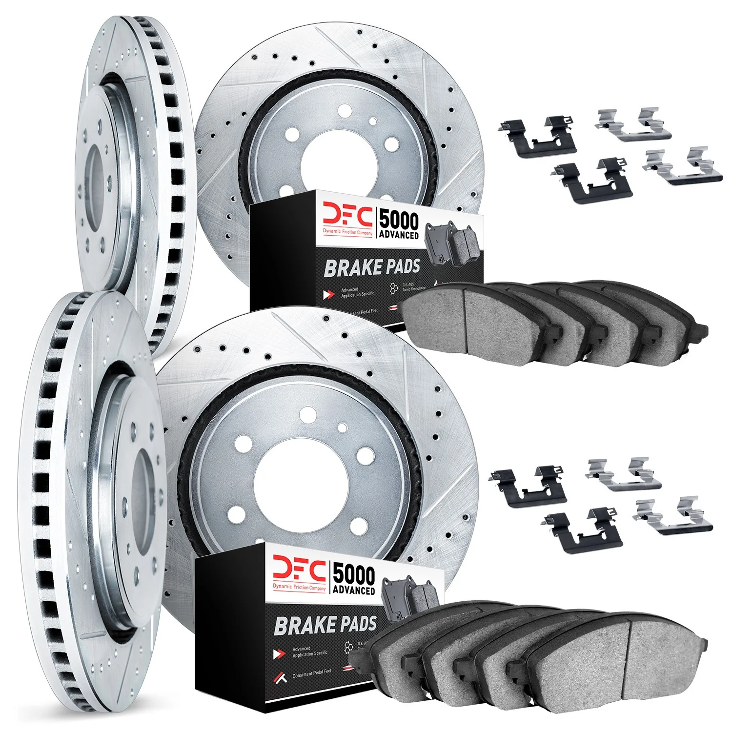 Dynamite Friction 7514-67072 Disc Brake Kit - Front and Rear