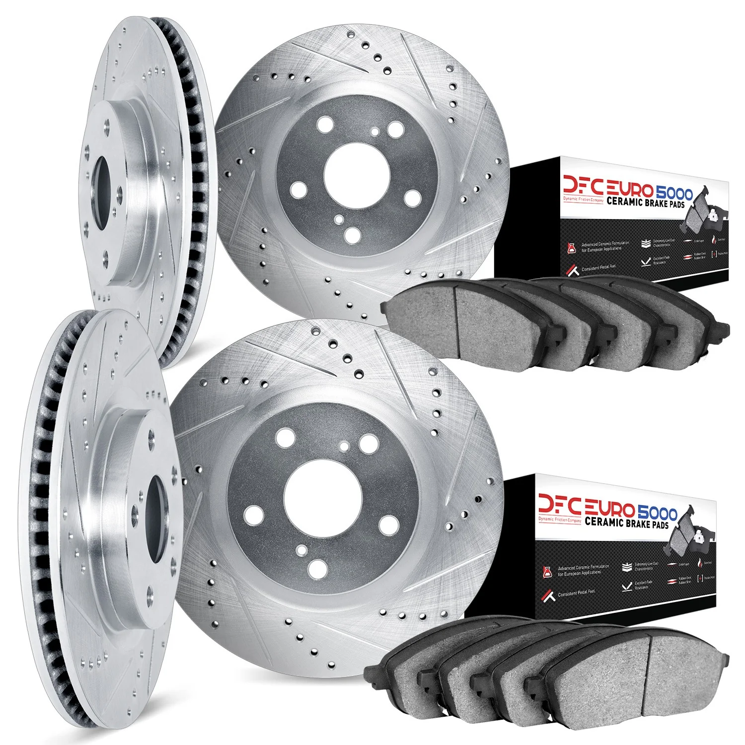 Dynamite Friction 7604-31018 Disc Brake Kit - Front and Rear