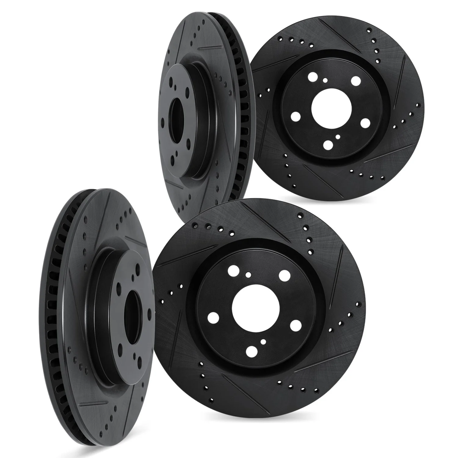 Dynamite Friction 8004-47061 Disc Brake Rotor Set - Front and Rear