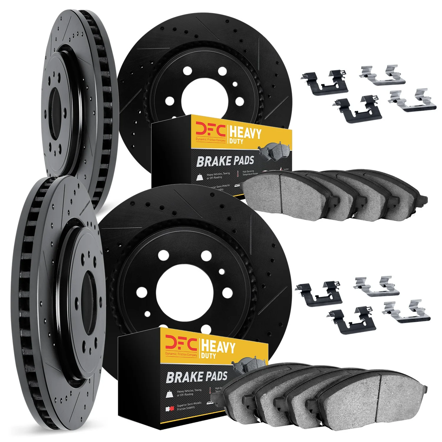 Dynamite Friction 8214-48019 Disc Brake Kit - Front and Rear