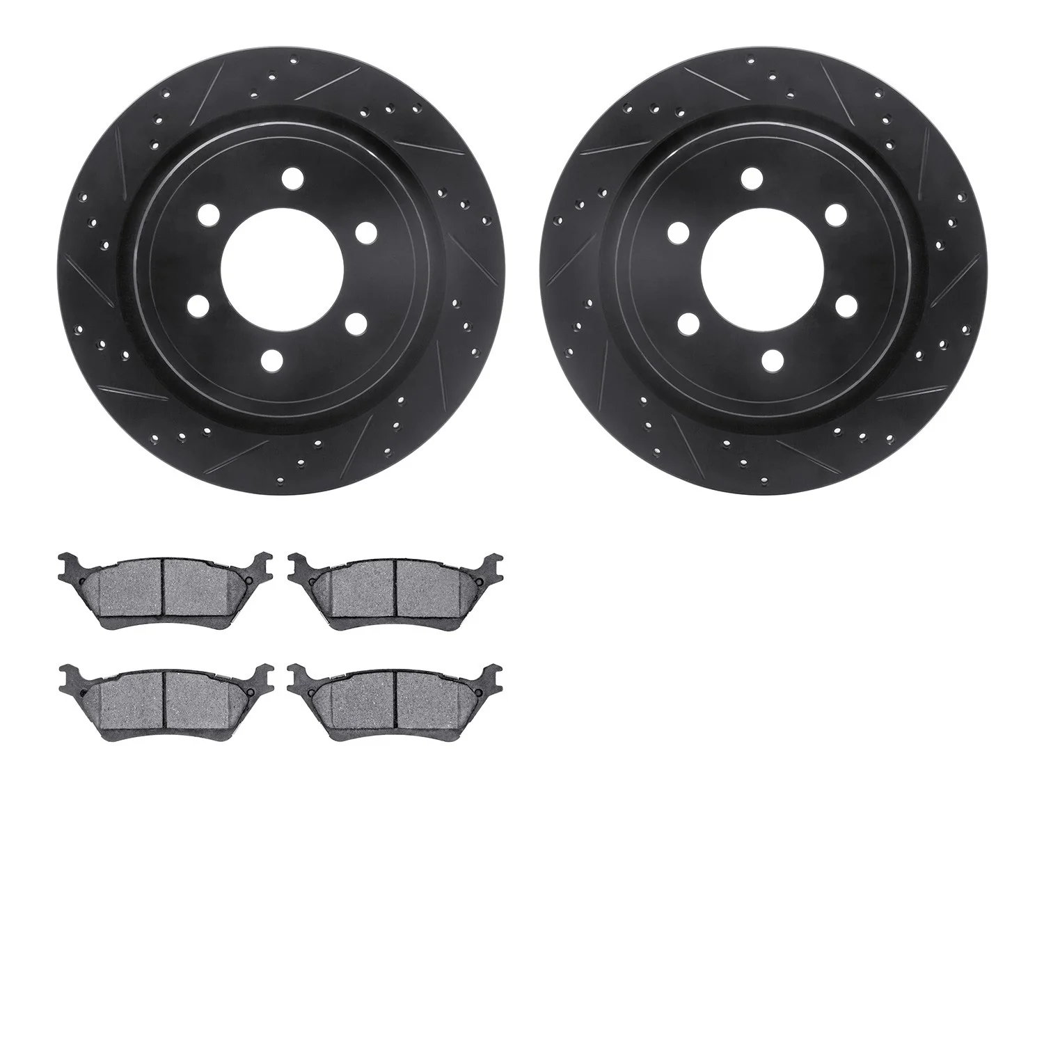 Dynamite Friction 8302-54208 Disc Brake Kit - Rear