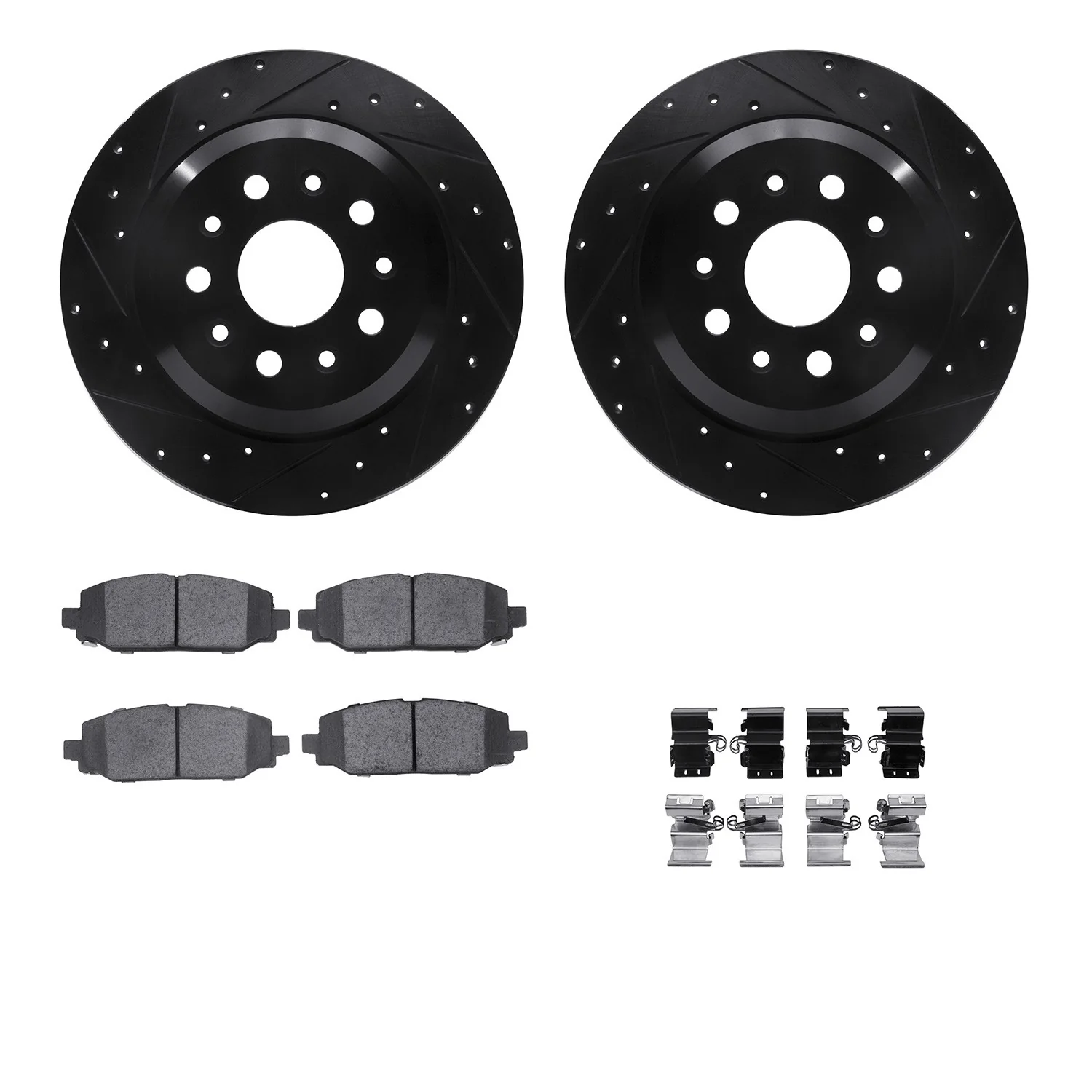Dynamite Friction 8412-42047 Disc Brake Kit - Rear