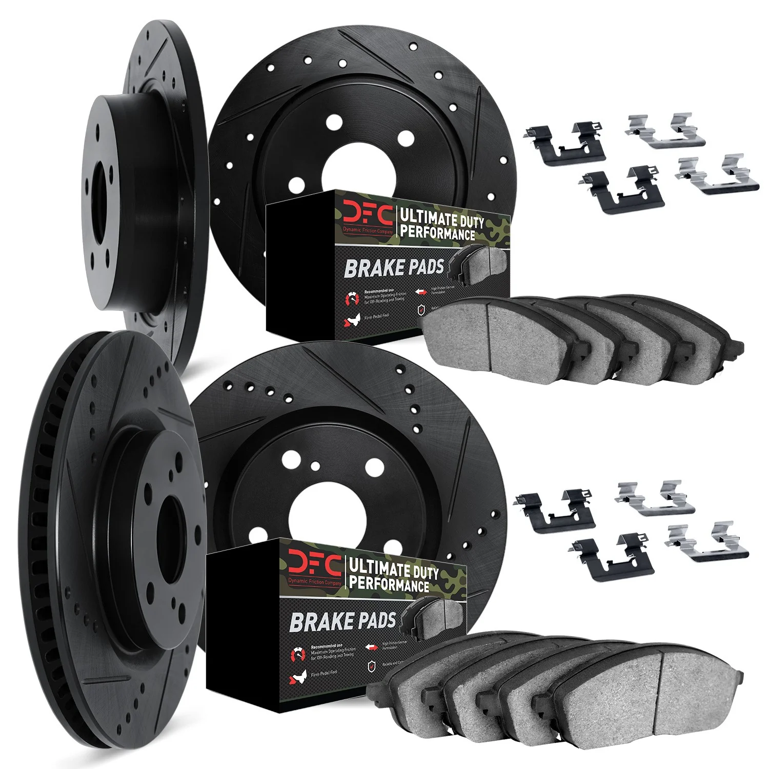 Dynamite Friction 8414-42008 Disc Brake Kit - Front and Rear