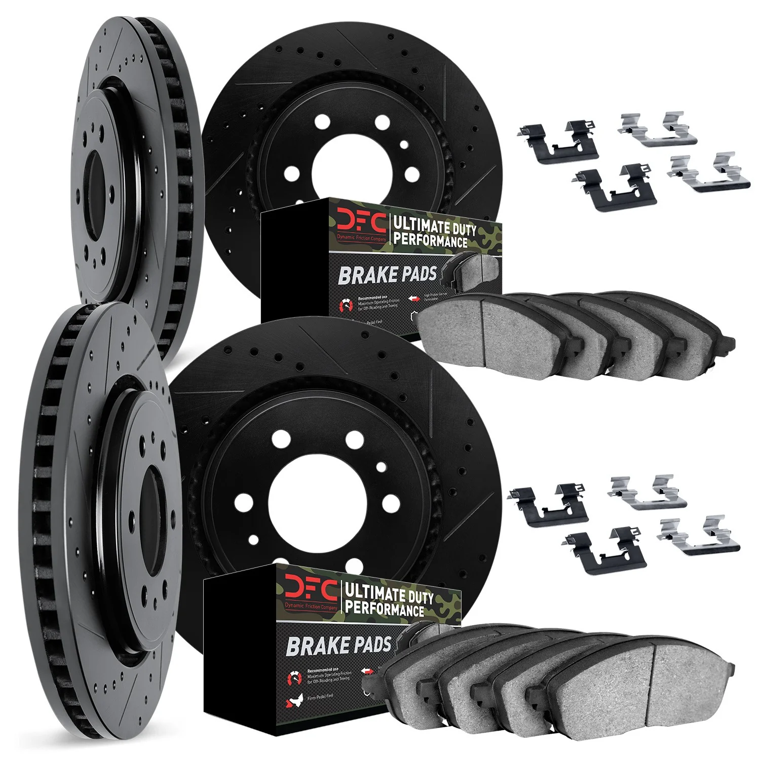 Dynamite Friction 8414-54033 Disc Brake Kit - Front and Rear