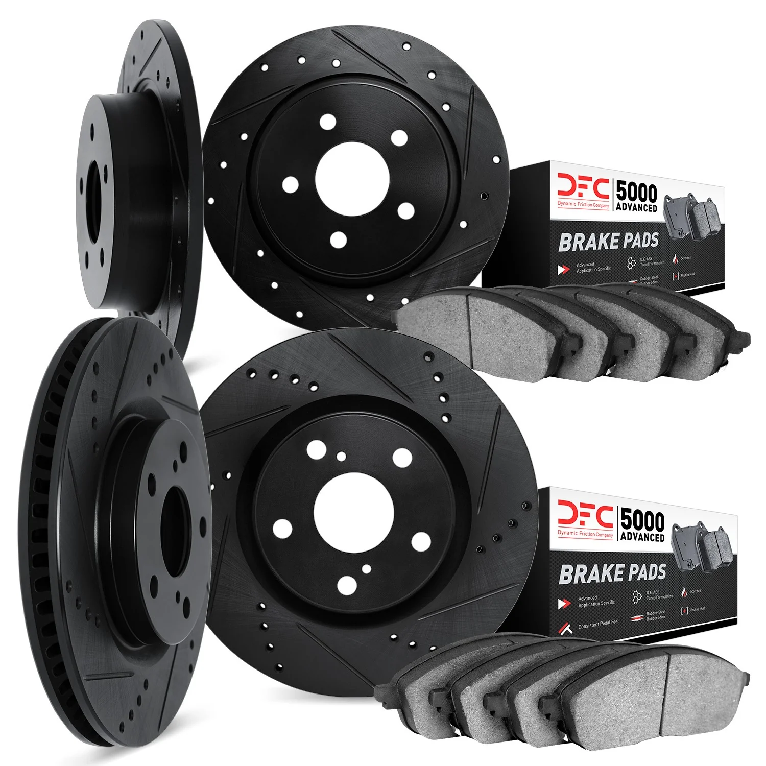 Dynamite Friction 8504-21020 Disc Brake Kit - Front and Rear