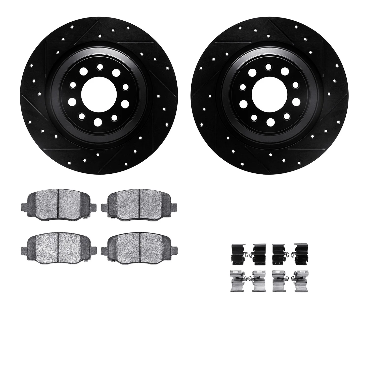 Dynamite Friction 8512-42044 Disc Brake Kit - Rear