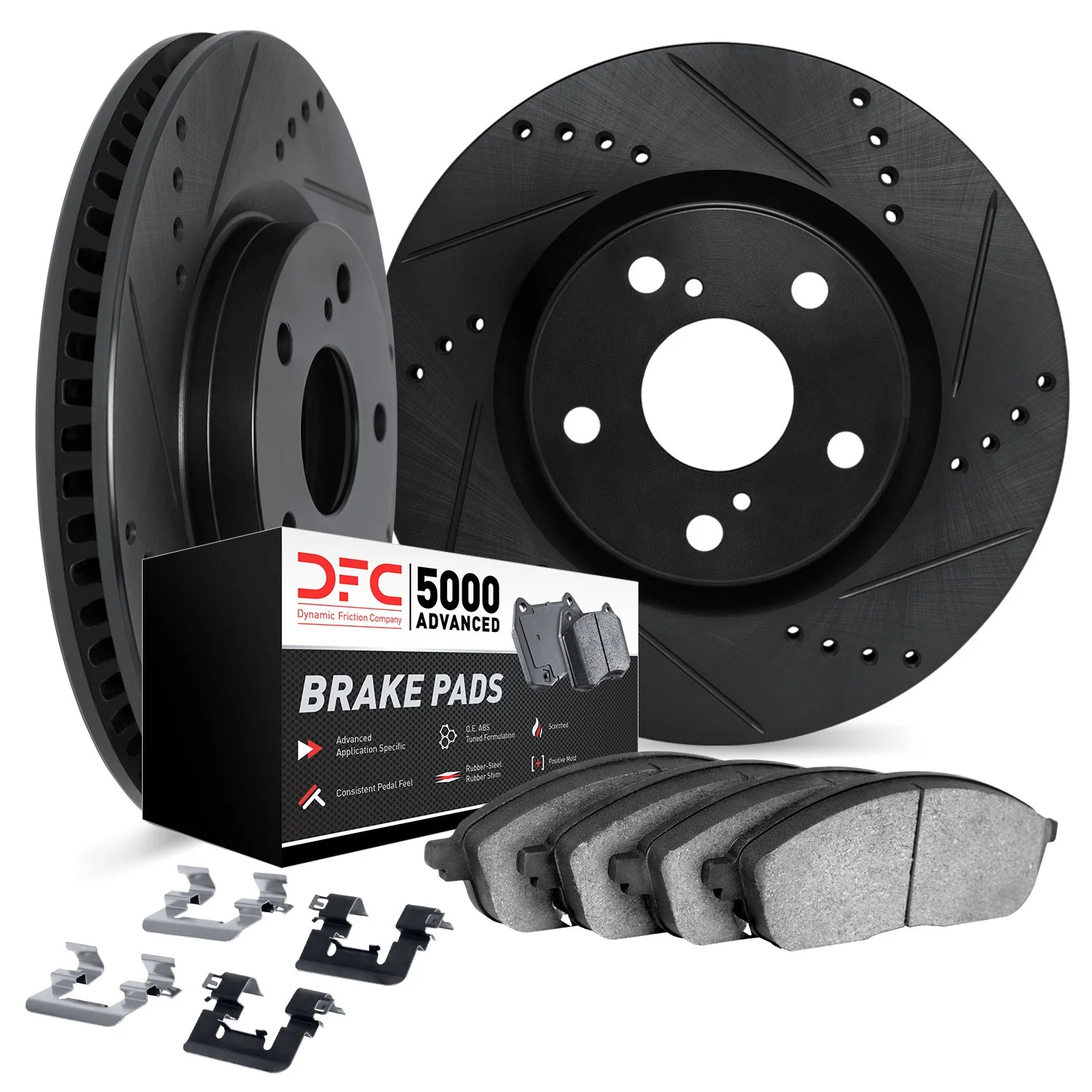 Dynamite Friction 8512-55008 Disc Brake Kit - Rear