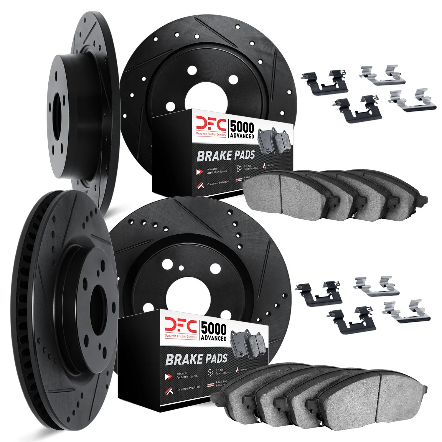 Dynamite Friction 8514-40030 Disc Brake Kit - Front and Rear