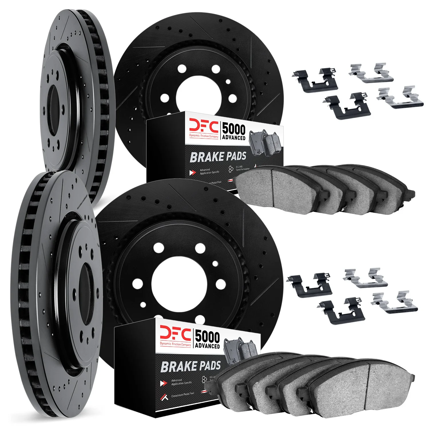Dynamite Friction 8514-40246 Disc Brake Kit - Front and Rear