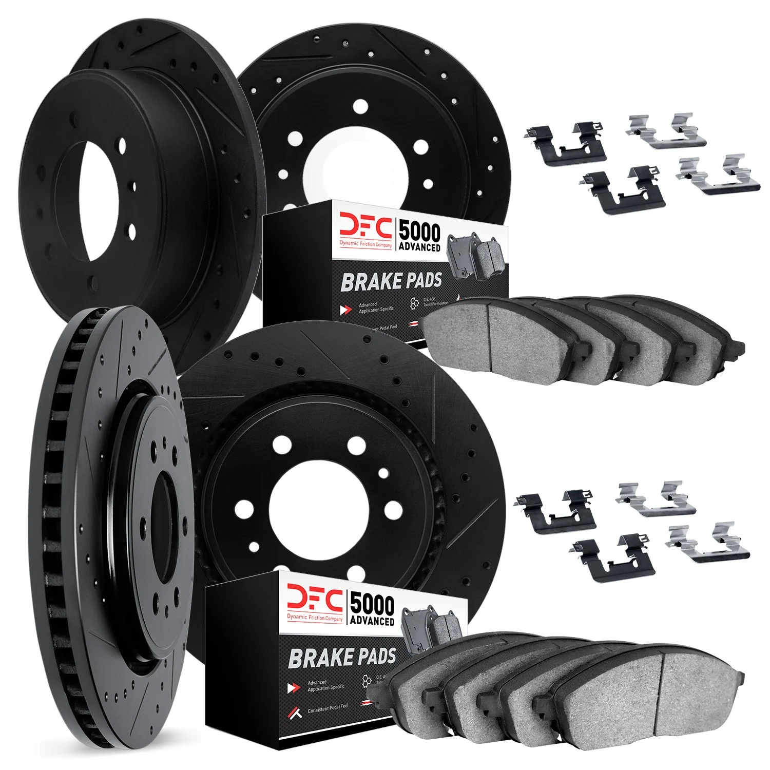 Dynamite Friction 8514-40260 Disc Brake Kit - Front and Rear