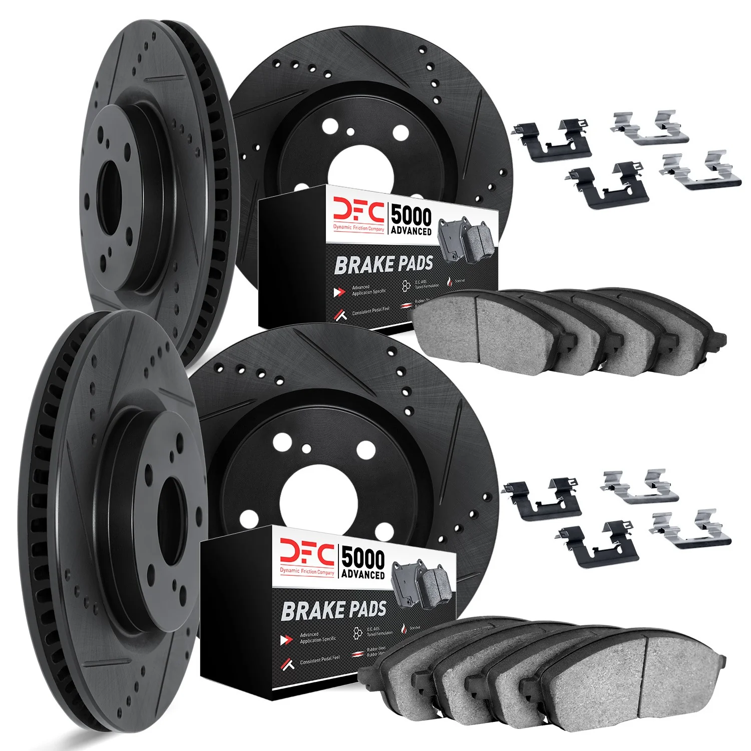 Dynamite Friction 8514-47284 Disc Brake Kit - Front and Rear