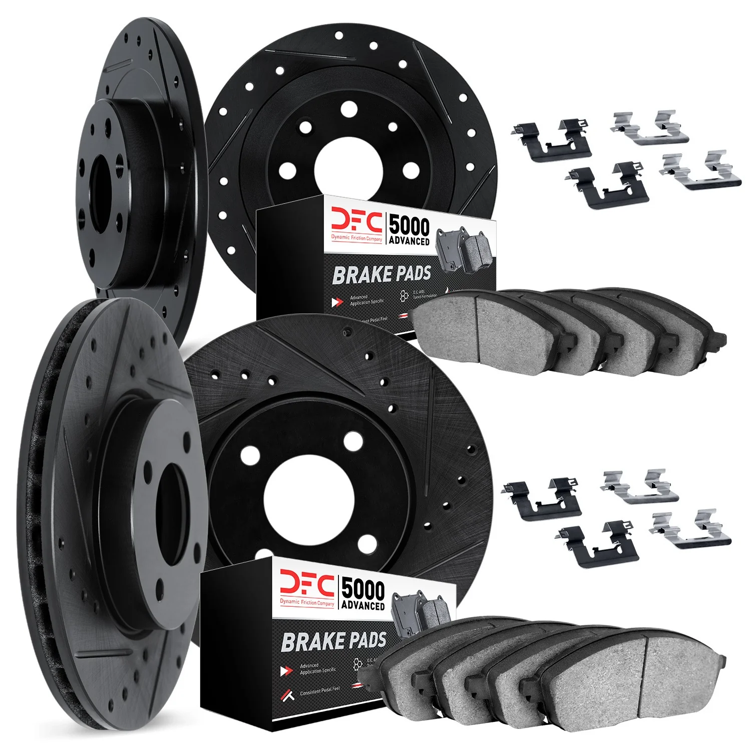 Dynamite Friction 8514-74082 Disc Brake Kit - Front and Rear