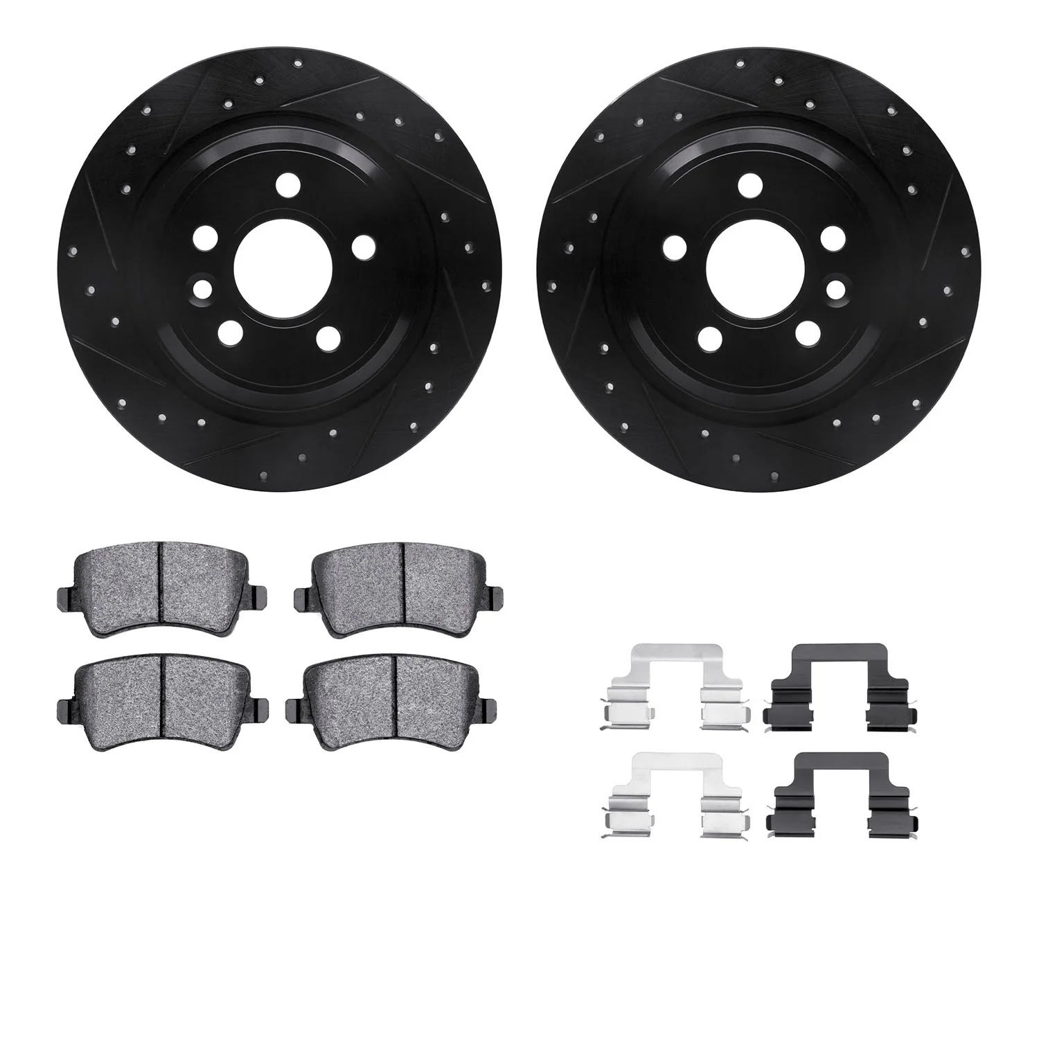 Dynamite Friction 8612-27038 Disc Brake Kit - Rear