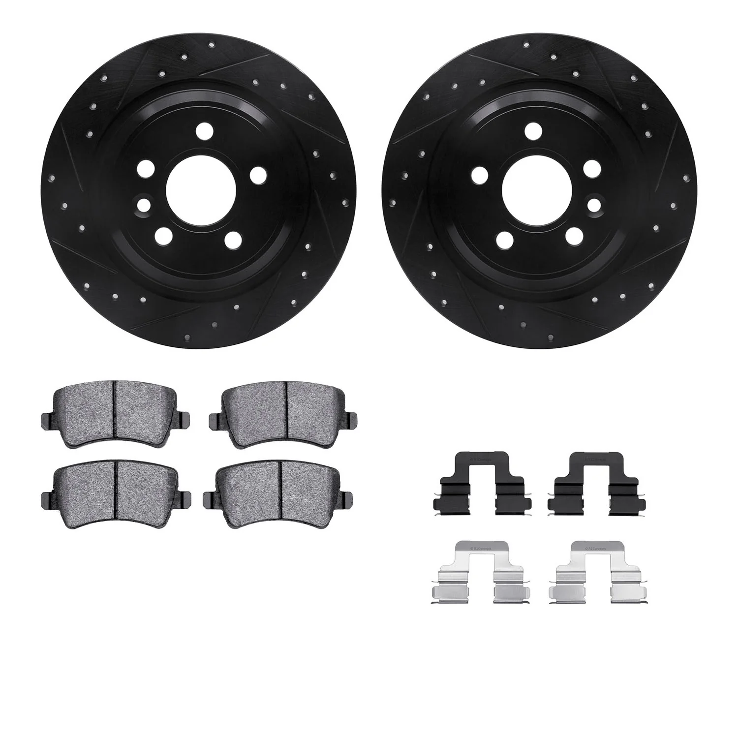 Dynamite Friction 8612-27039 Disc Brake Kit - Rear