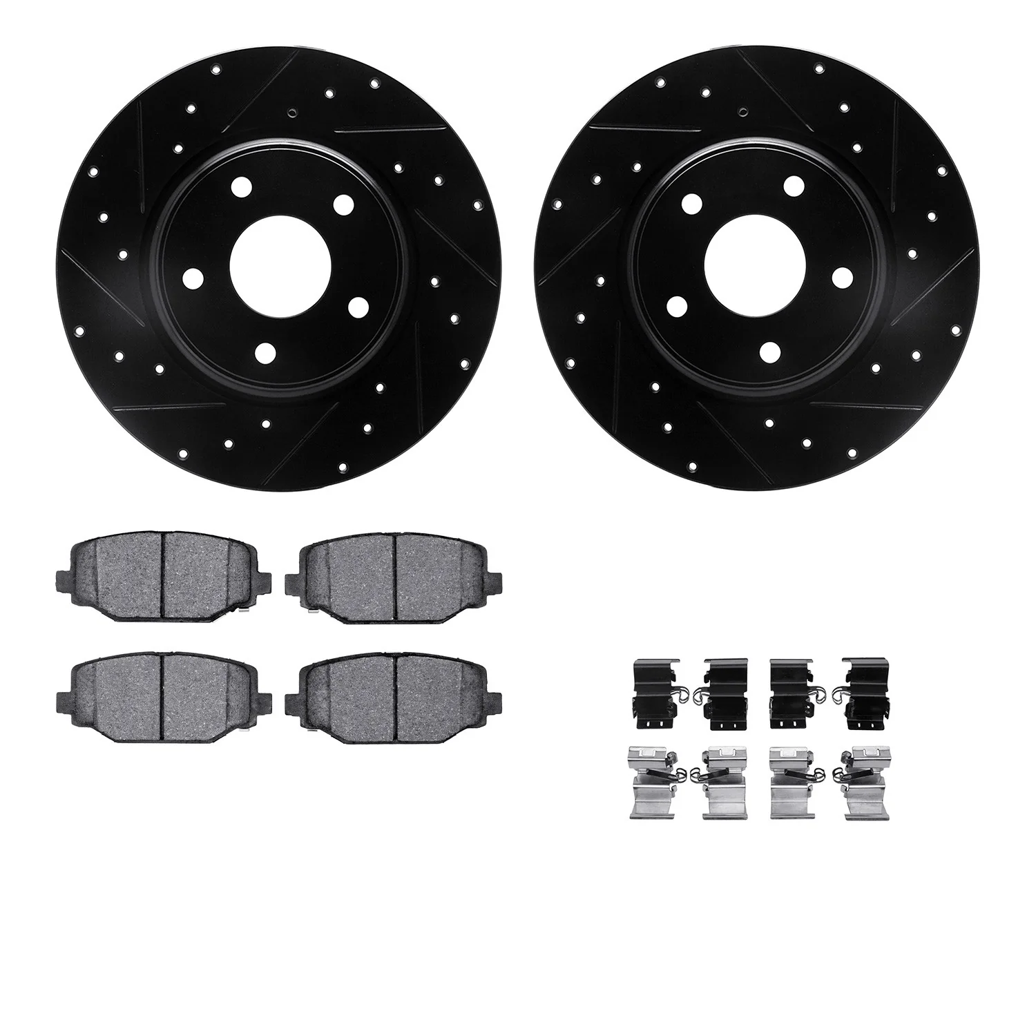 Dynamite Friction 8612-40004 Disc Brake Kit - Rear